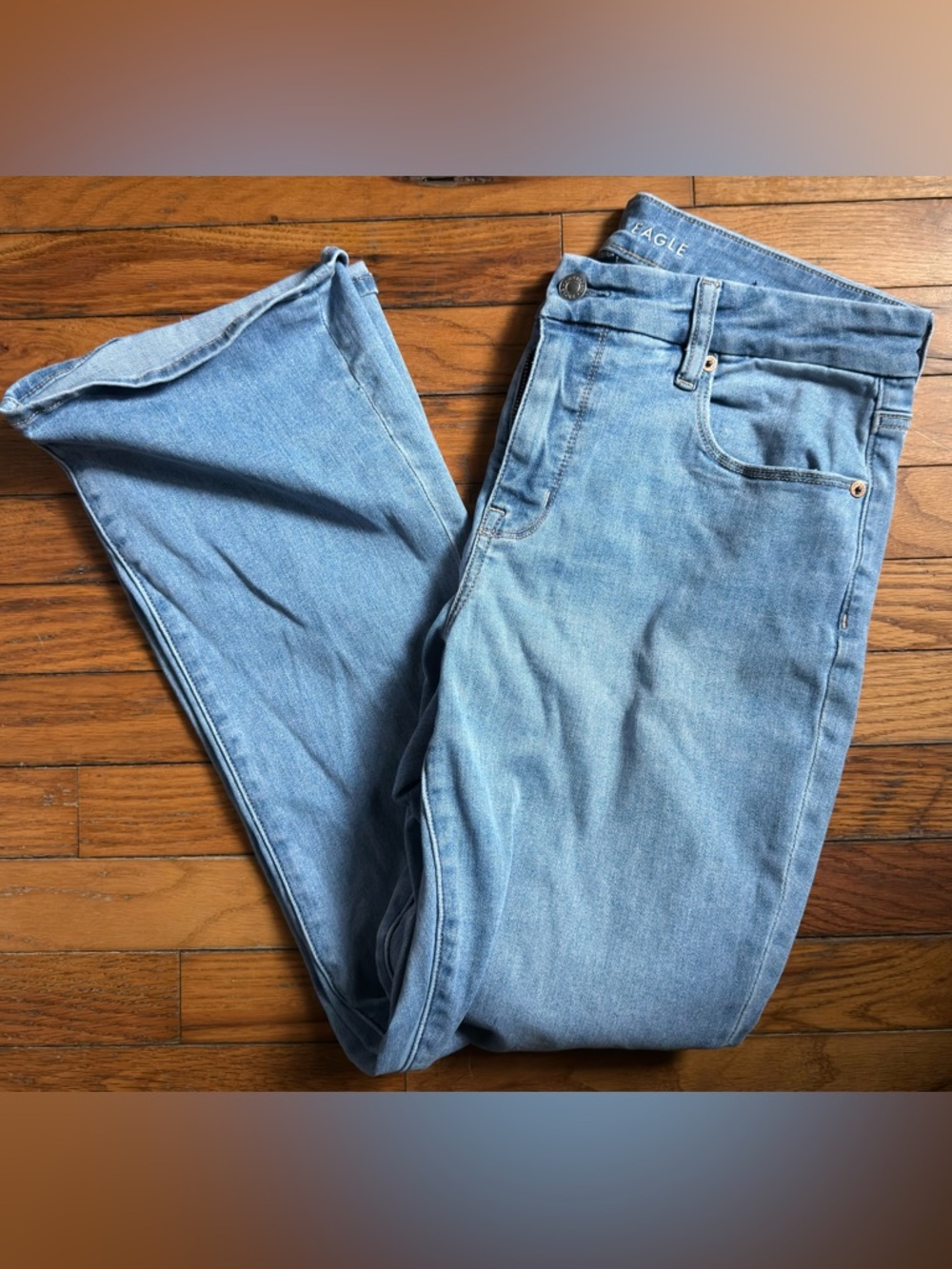 Curvy High Rise Skinny Kick LUXE jeans 14S American Eagle